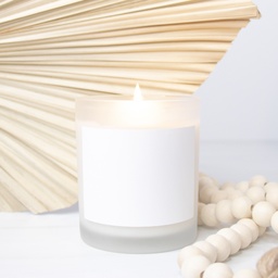 Candle Frosted Glass (Hand Poured 11 oz)
